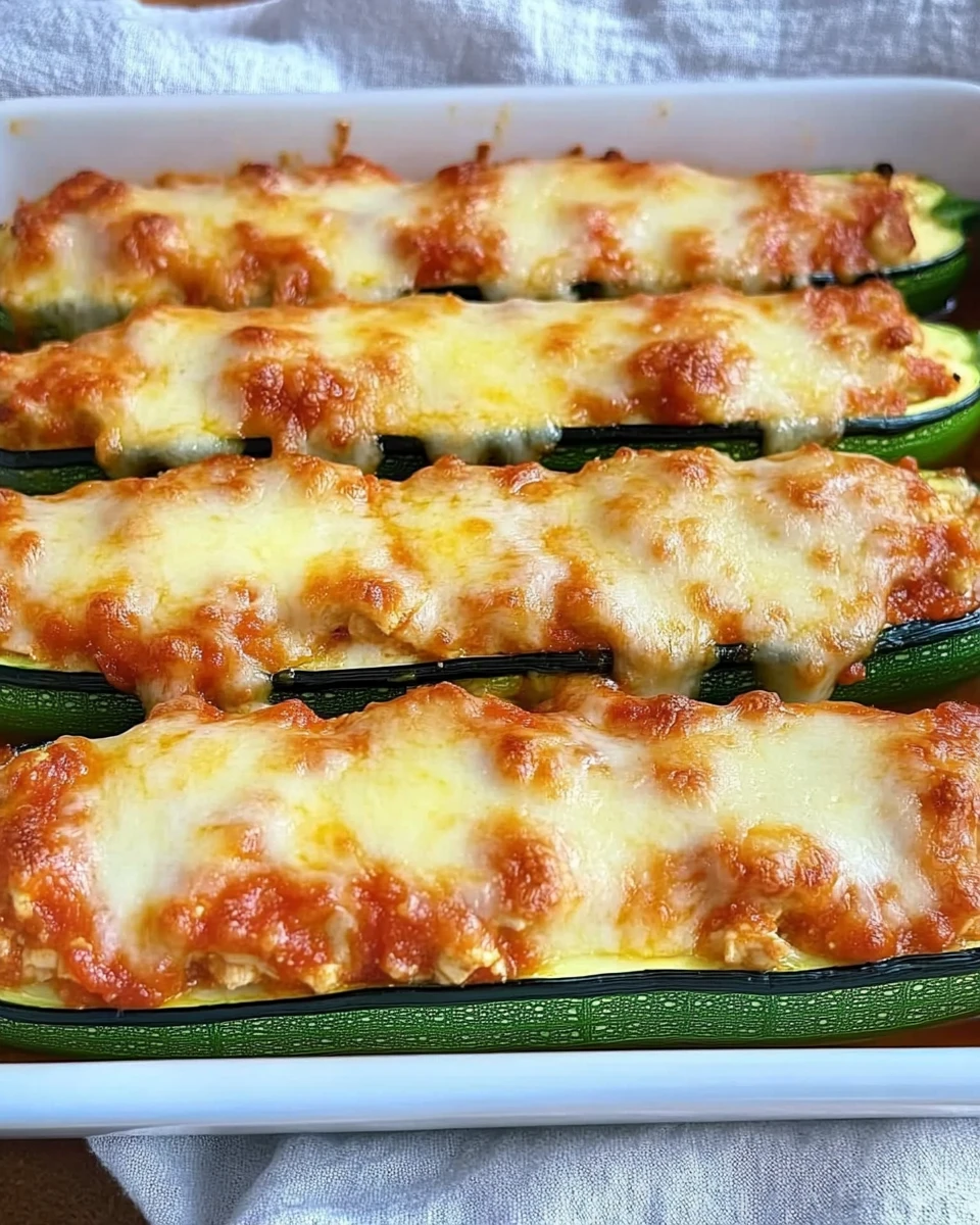 Chicken Parmesan Stuffed Zucchini Boats 7 Chicken Parmesan Stuffed Zucchini Boats