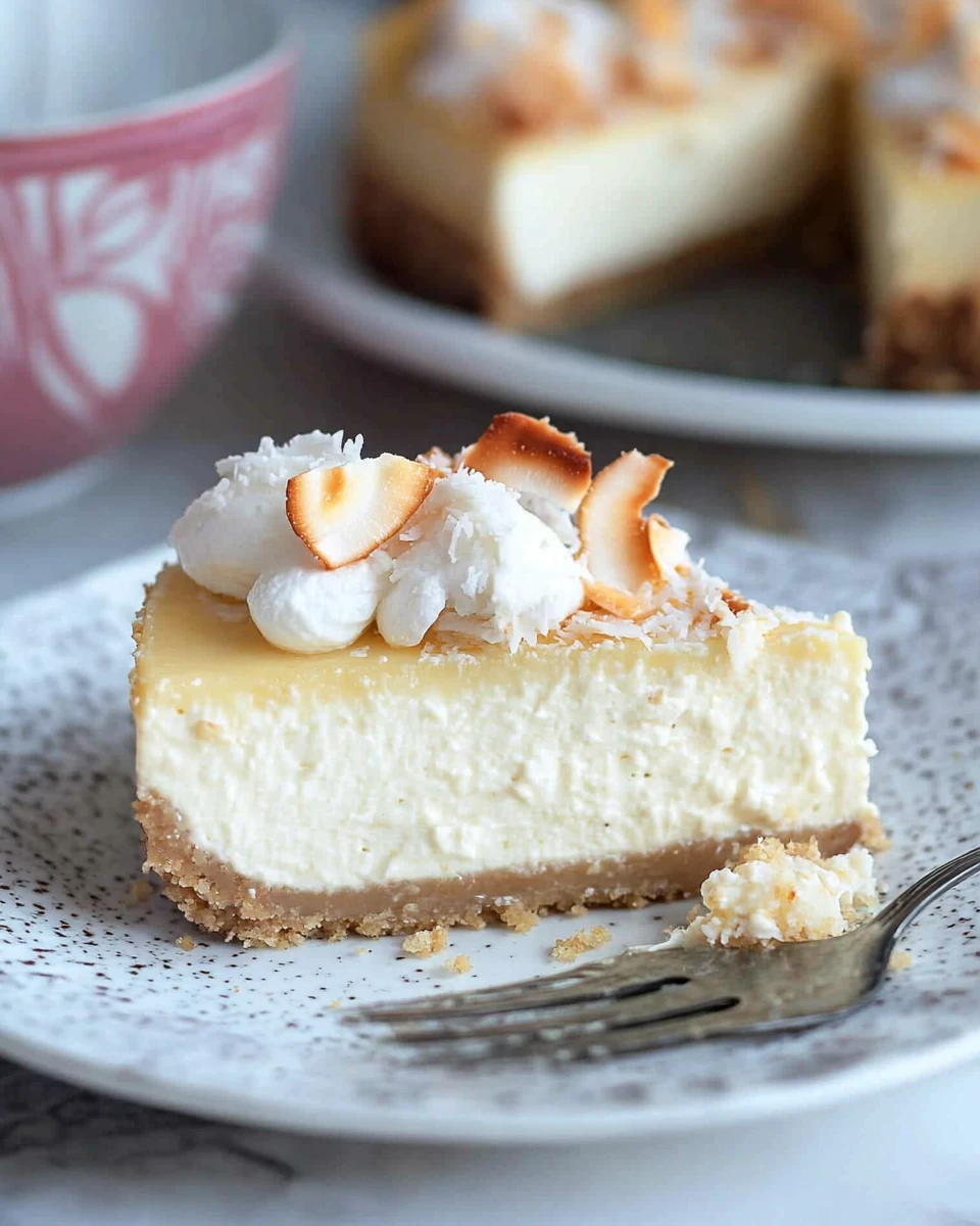 Keto Coconut Cheesecake 7 Keto Coconut Cheesecake