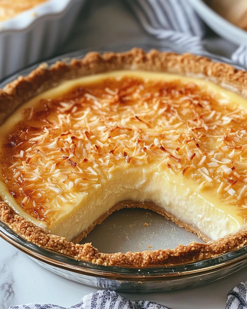 Keto Crustless Coconut Custard Pie
