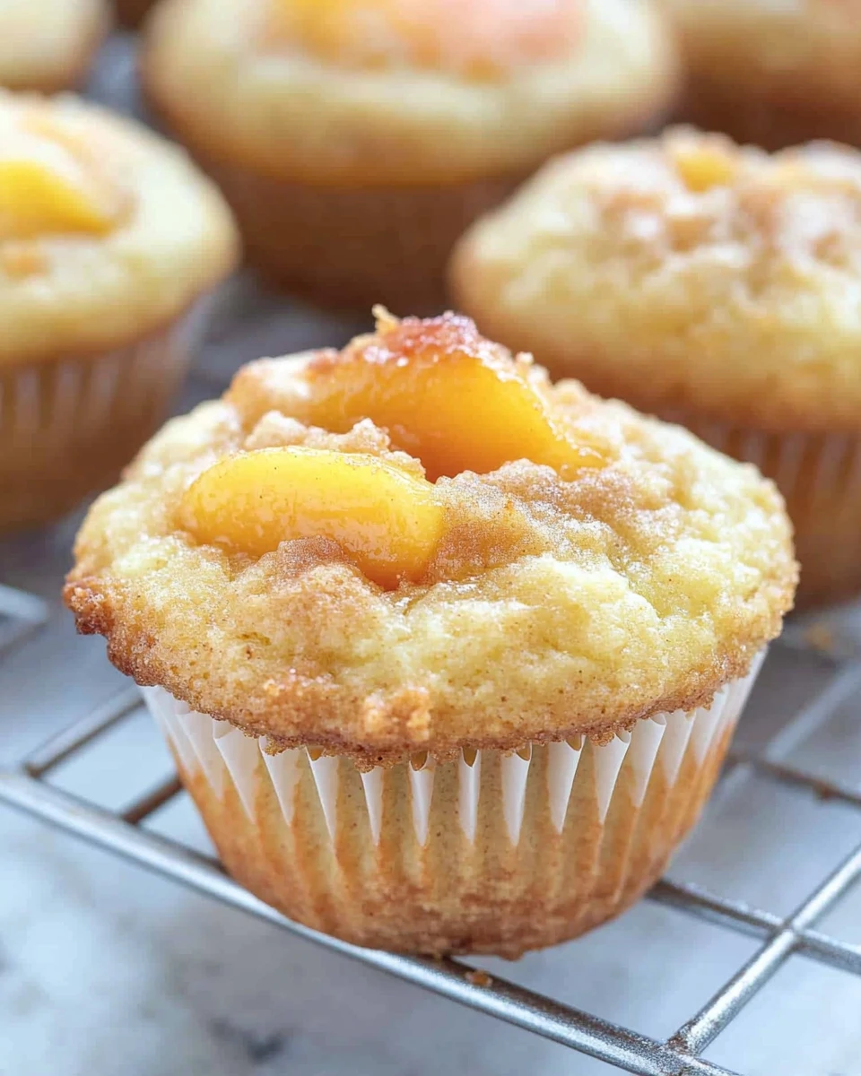 Keto Peach Cobbler Muffins