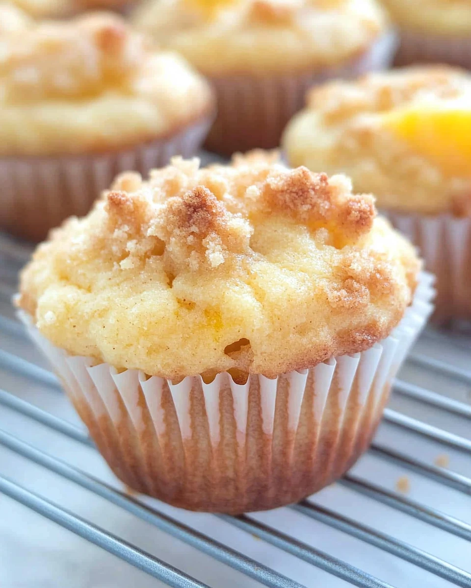 Keto Peach Cobbler Muffins