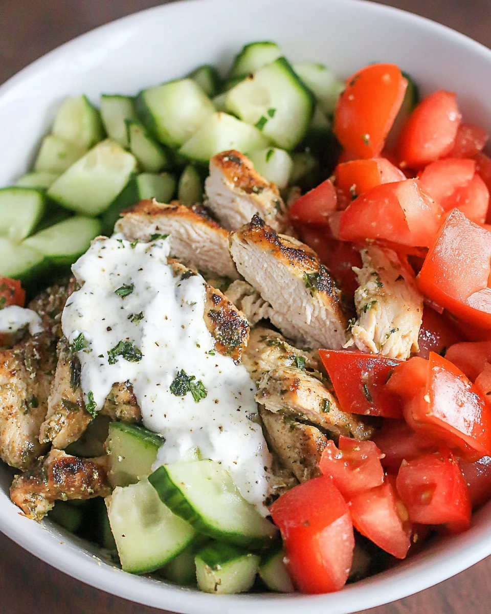 Low Carb Greek Chicken Bowls 6 Low Carb Greek Chicken Bowls
