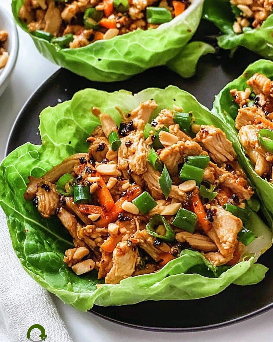 Thai Chicken Lettuce Wraps 6 Thai Chicken Lettuce Wraps
