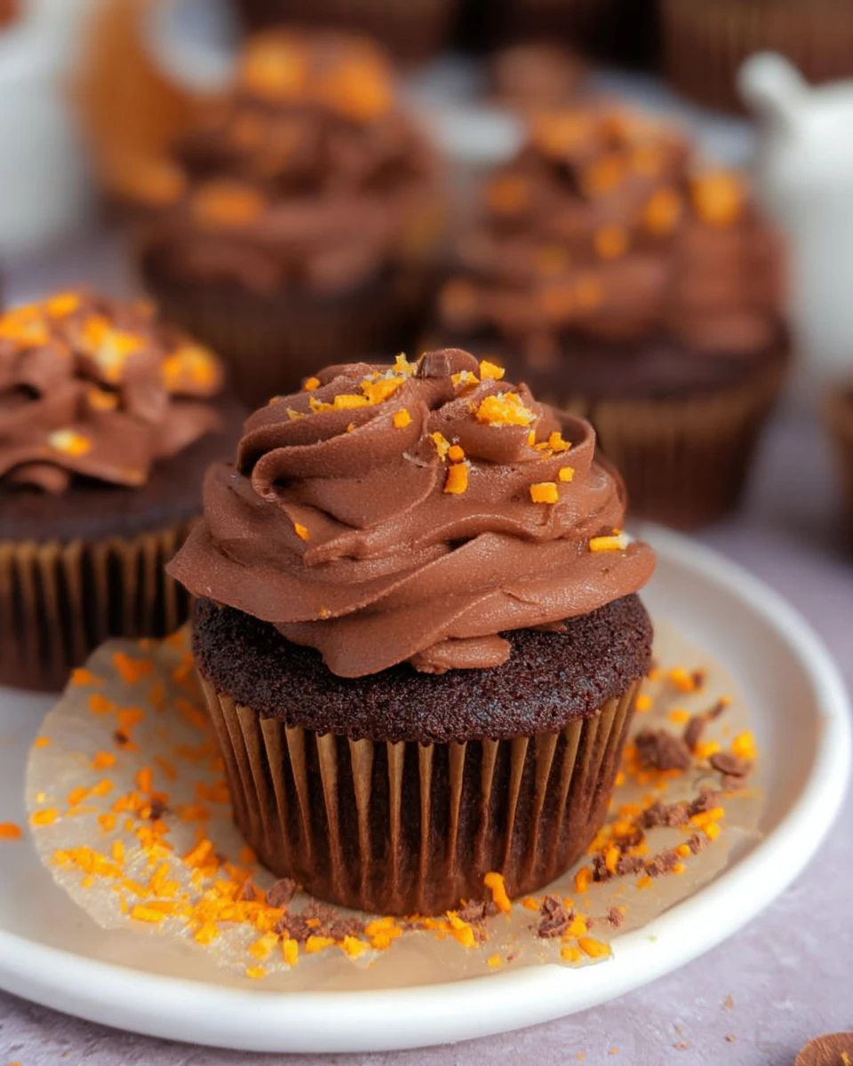 Chocolate Orange Cupcakes 6 Chocolate Orange Cupcakes