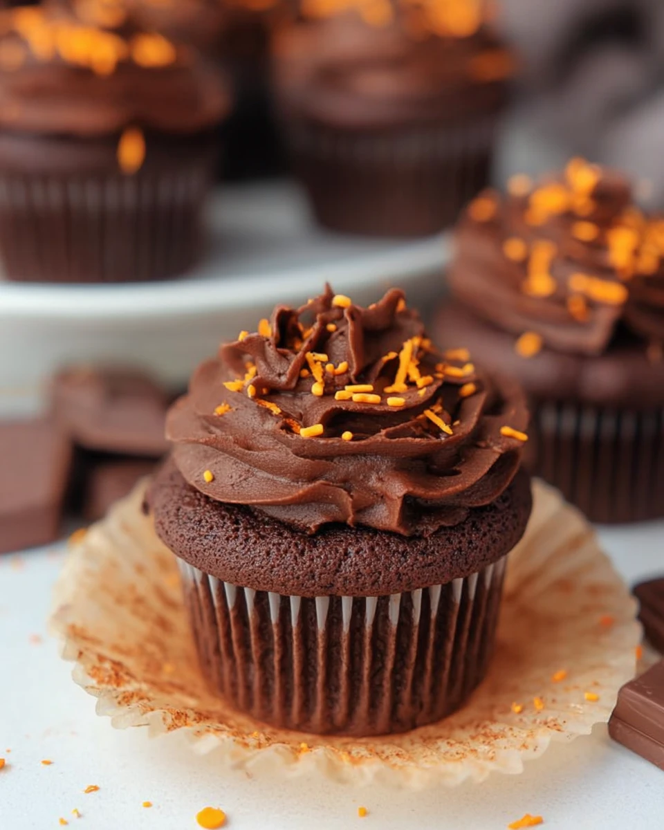 Chocolate Orange Cupcakes 7 Chocolate Orange Cupcakes