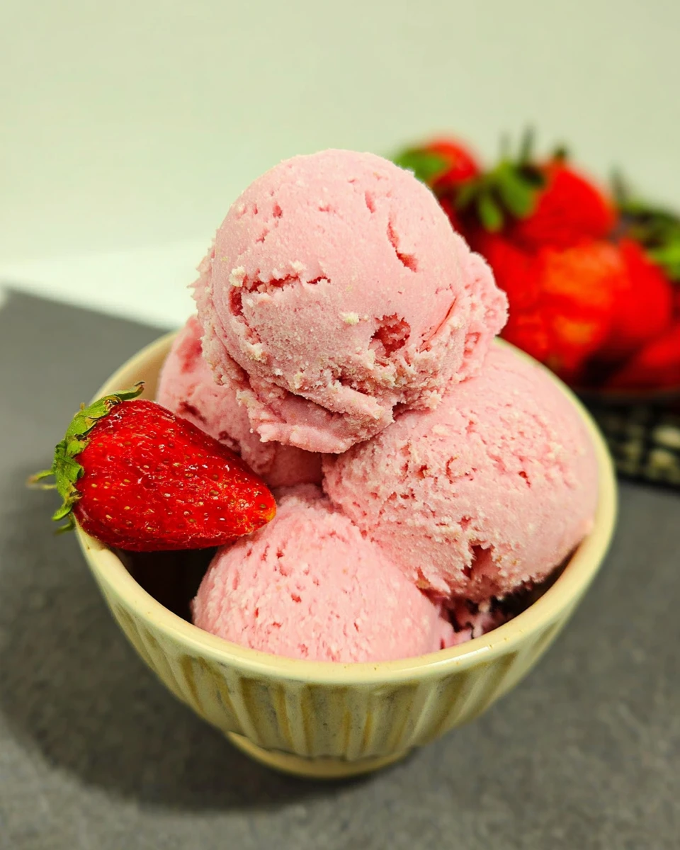 Keto Cottage Cheese Strawberry Ice Cream 5 Keto Cottage Cheese Strawberry Ice Cream
