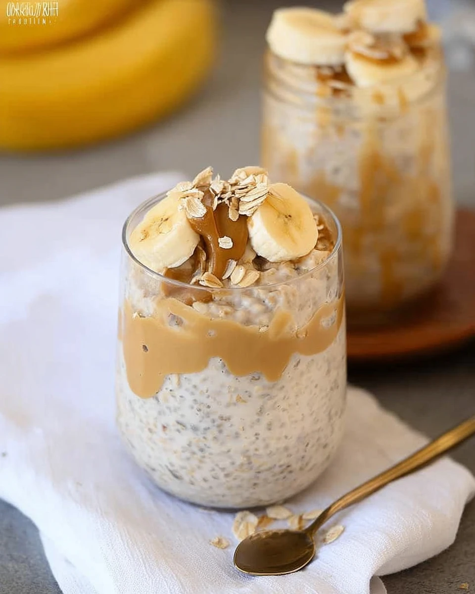 Peanut Butter Banana Overnight Oats 5 Peanut Butter Banana Overnight Oats