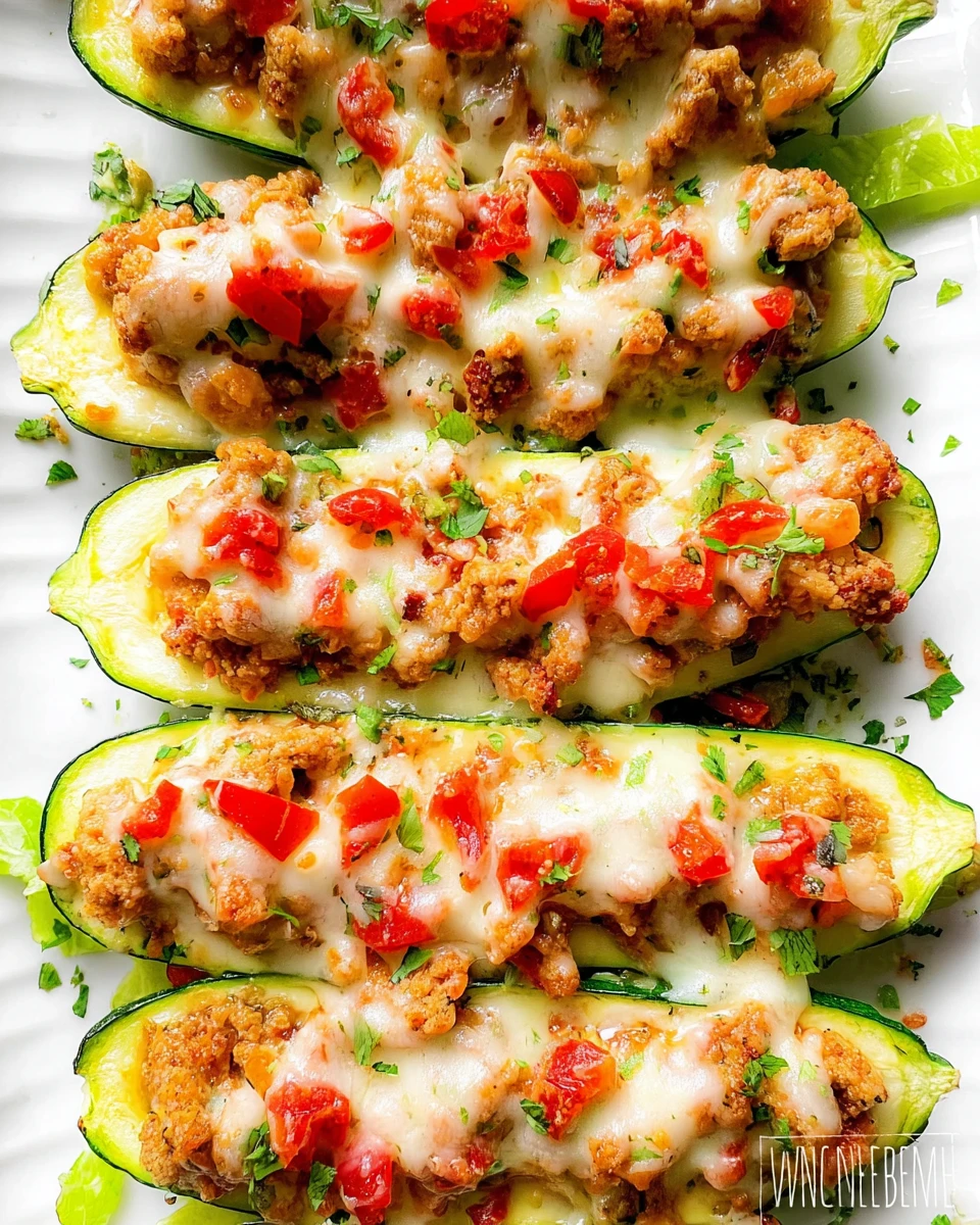 Stuffed Zucchini Boats 5 Stuffed Zucchini Boats