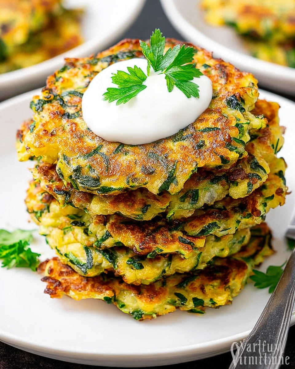 Zucchini Fritters 5 Zucchini Fritters